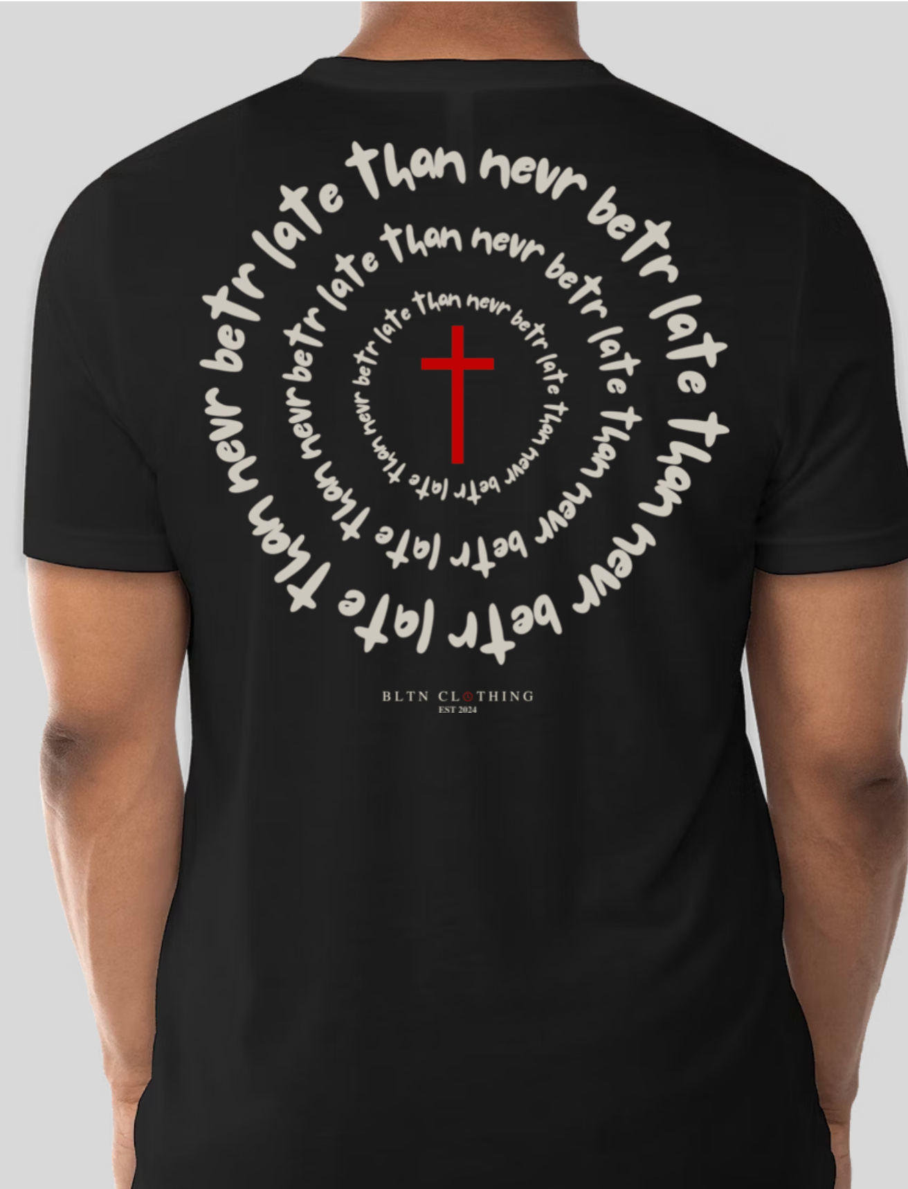Betr Late Than Nevr Spiral Tee